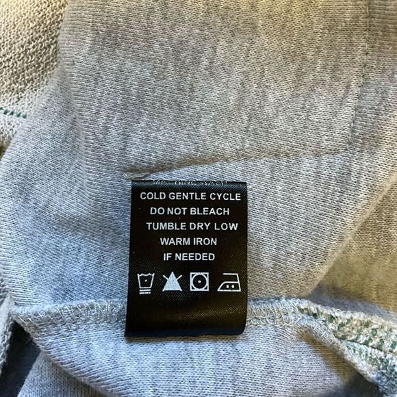 Brooklyn Cloth Company Men’s Medium Grey Striped Baja Surf Hoodie Sweatshirt - Picture 14 of 15